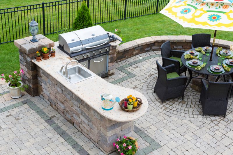 Outdoor Kitchen with Granite